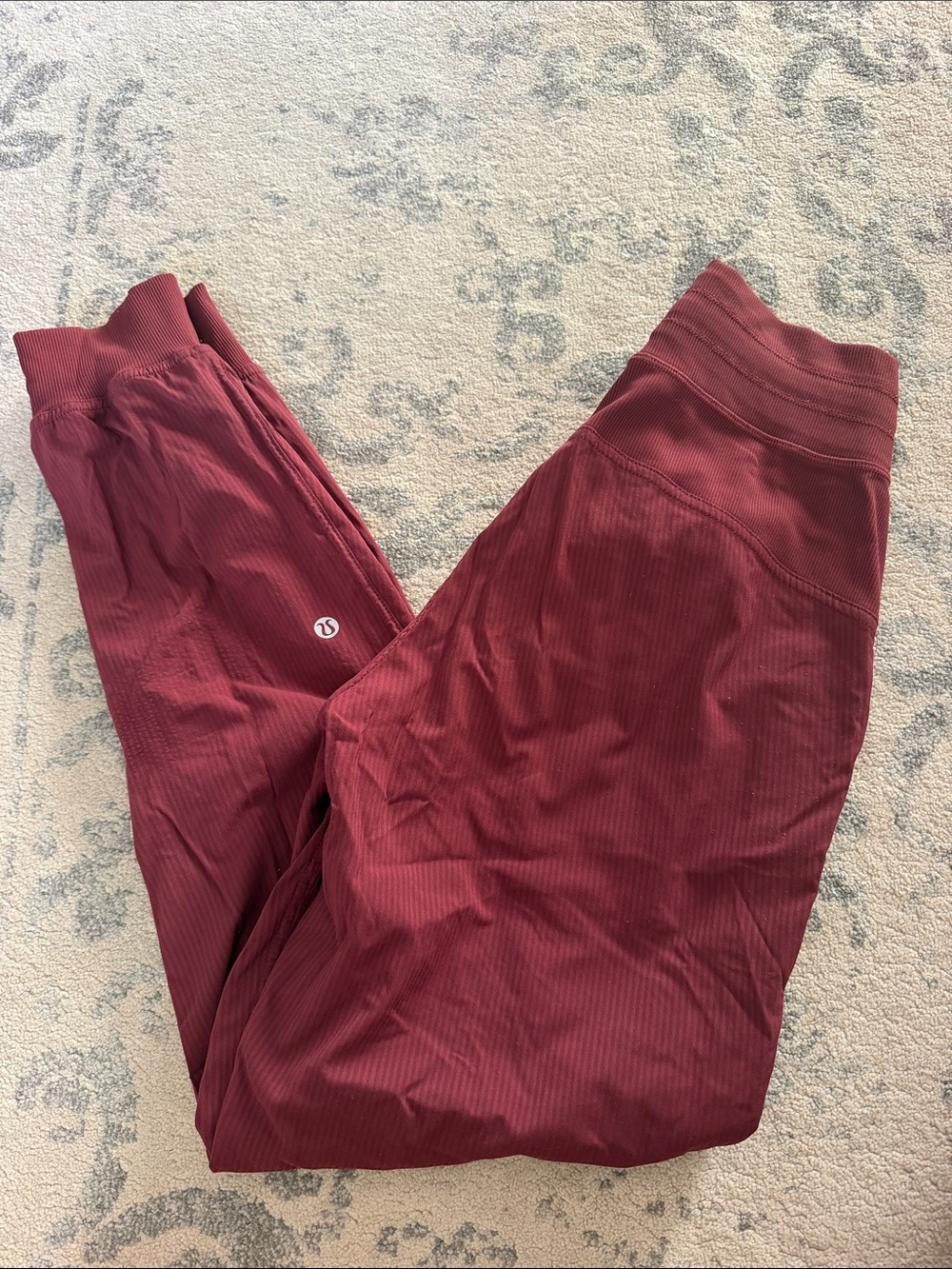 lululemon athletica Ribbed High-Rise Leggings in Deep Burgundy